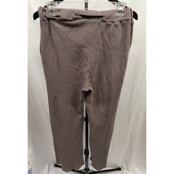 TALENTLESS Women's Medium Waffle Casual Neutral‎ Lounge Pants in Porcini - Image 7