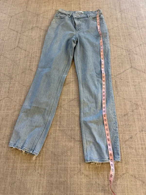 Abercrombie Curve Love 90s Straight Ultra High Rise Jeans 28 6L - Image 8