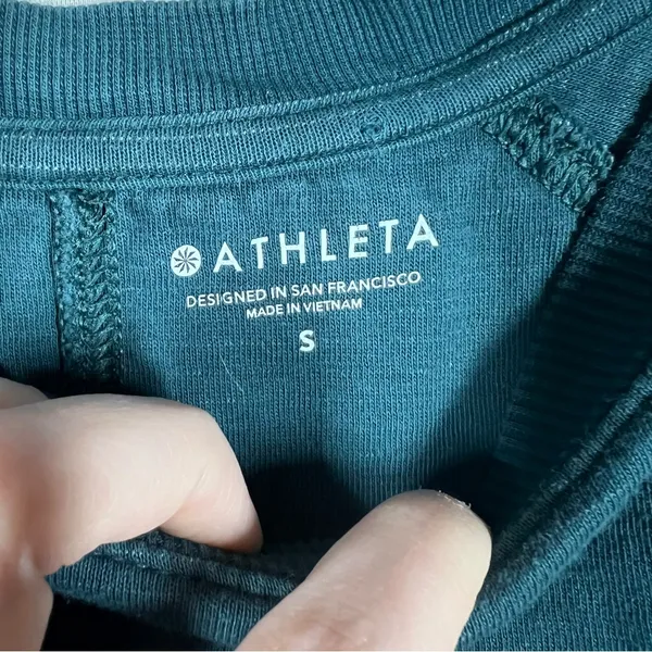 Athleta Teal Blue Crewneck Sweatshirt‎ - Image 3