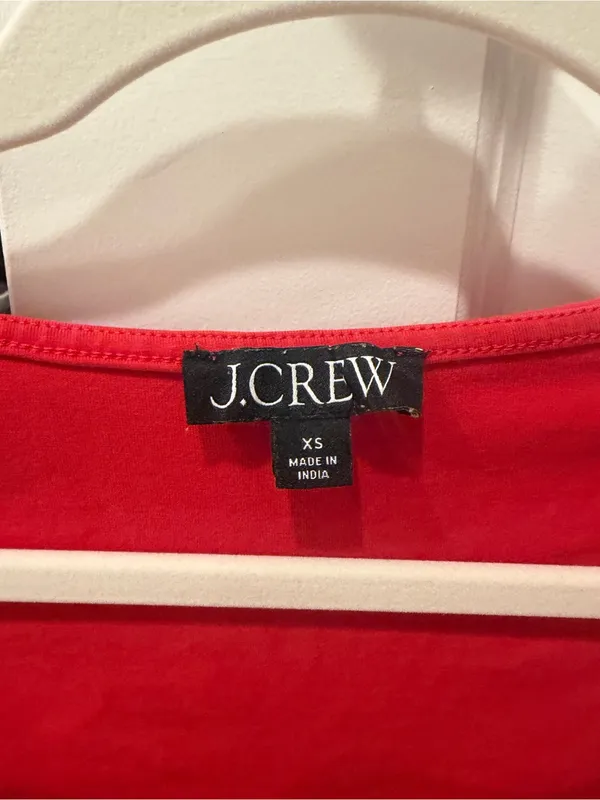 J. Crew Red Square-Neck Tank Top - Image 2