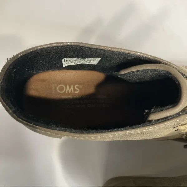 Toms metallic desert wedge Booties size 7.5‎ - Image 6