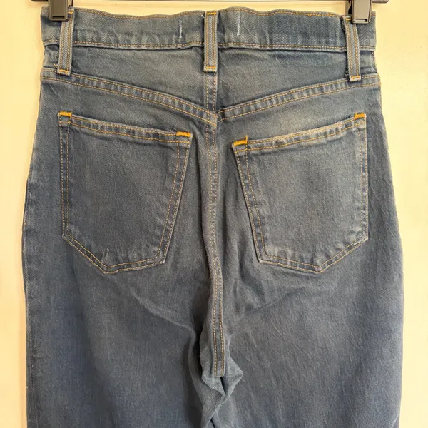 Abercrombie & Fitch Curve Love 90s Straight‎ Ultra High Rise Jeans Blue 26 2R - Image 8