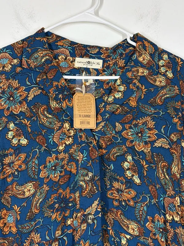 NWT Natural Life Floral Paisley Mini Dress Size XL - Image 4