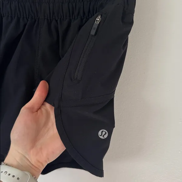 Lululemon 4 Tracker Short V *4" in Black - Image 5