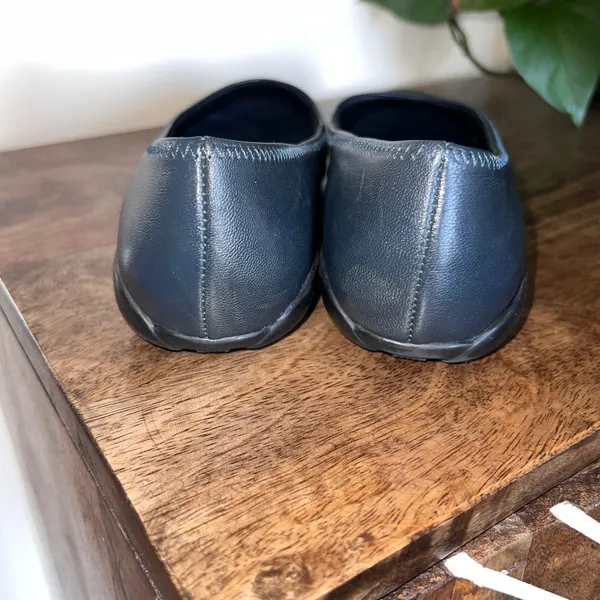 Walking Cradles Ballet‎ Flats Leather Navy Blue Comfort Shoes Women Size 7 W - Image 7