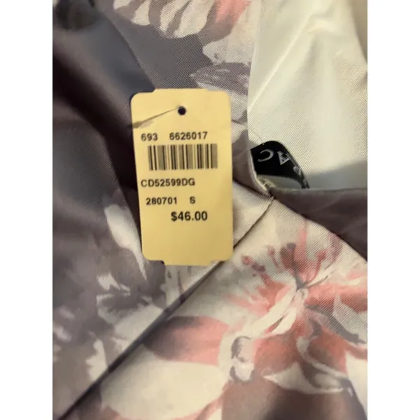TRAC Skater Dress Floral Mauve Pink‎ Spaghetti Strap NWT Romantic Small - Image 4