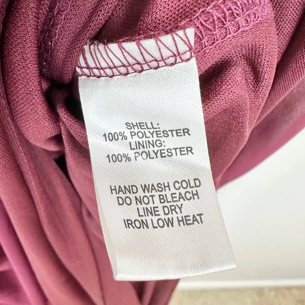 Lulus Lost in the Moment Burgundy Purple Chiffon Maxi Dress Formal 1XL NWT - Image 9