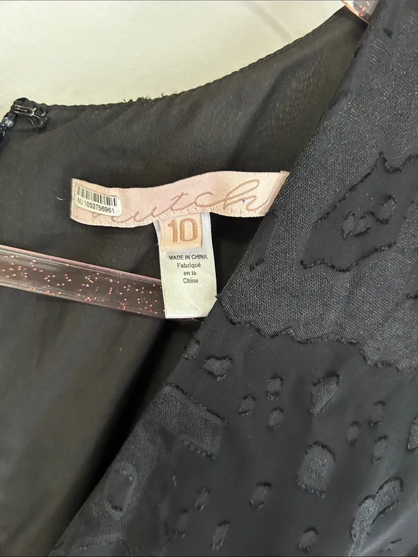 Anthropologie Hutch Black Burnout Wide Leg Jumpsuit - Image 9