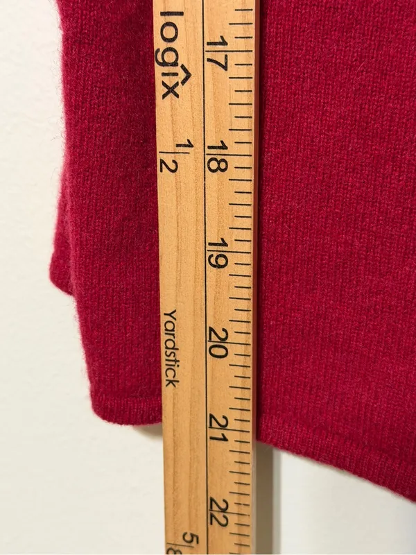 Ann Taylor 100% Cashmere Red Tank Top Size Small Fall Winter - Image 6