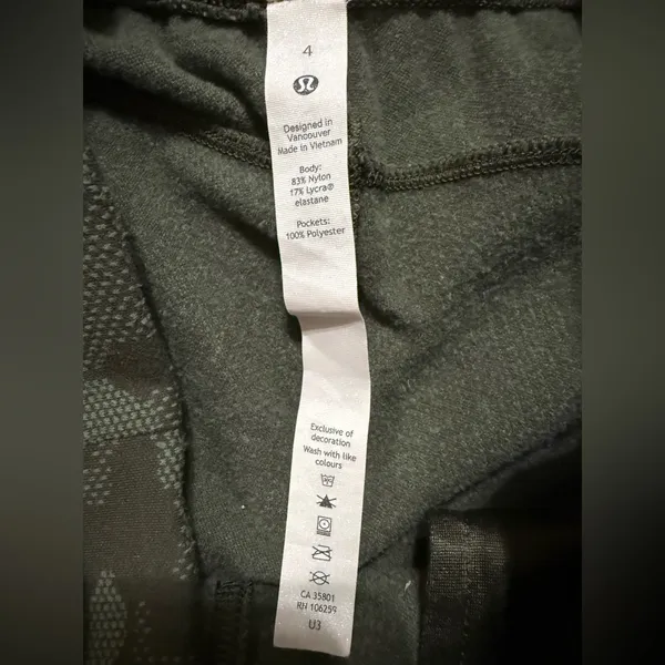 Lululemon Ready to Rulu Jogger 29" Heritage Camo Dark Olive Green‎ Twill sz 4 - Image 6