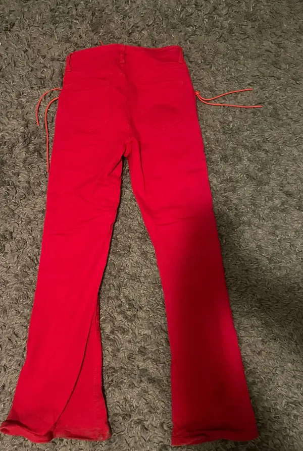 Red Flare Pants - Image 3