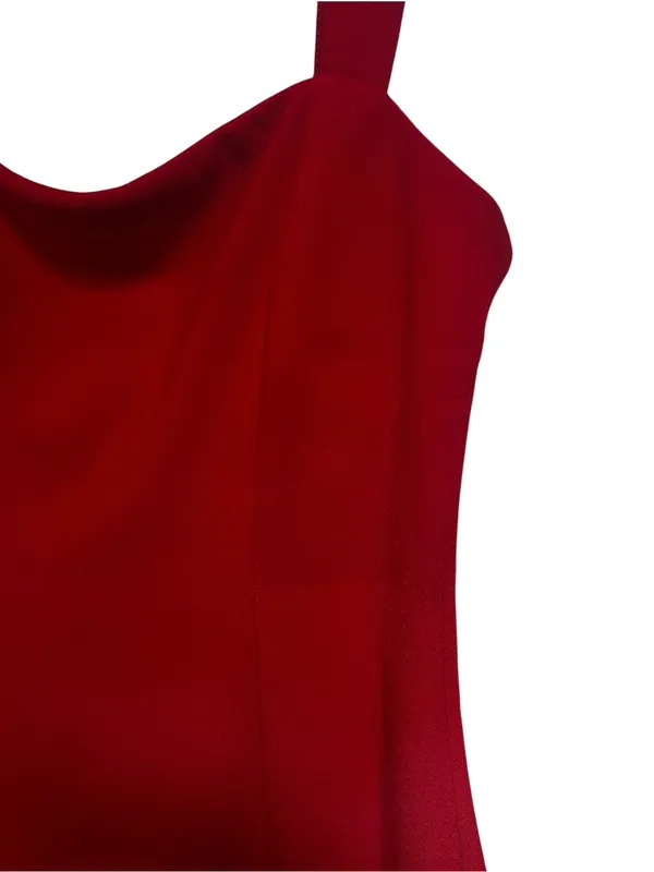 Lovers + Friends Danielle Crepe Voile Formal Gown in Red Size Medium NWT - Image 4
