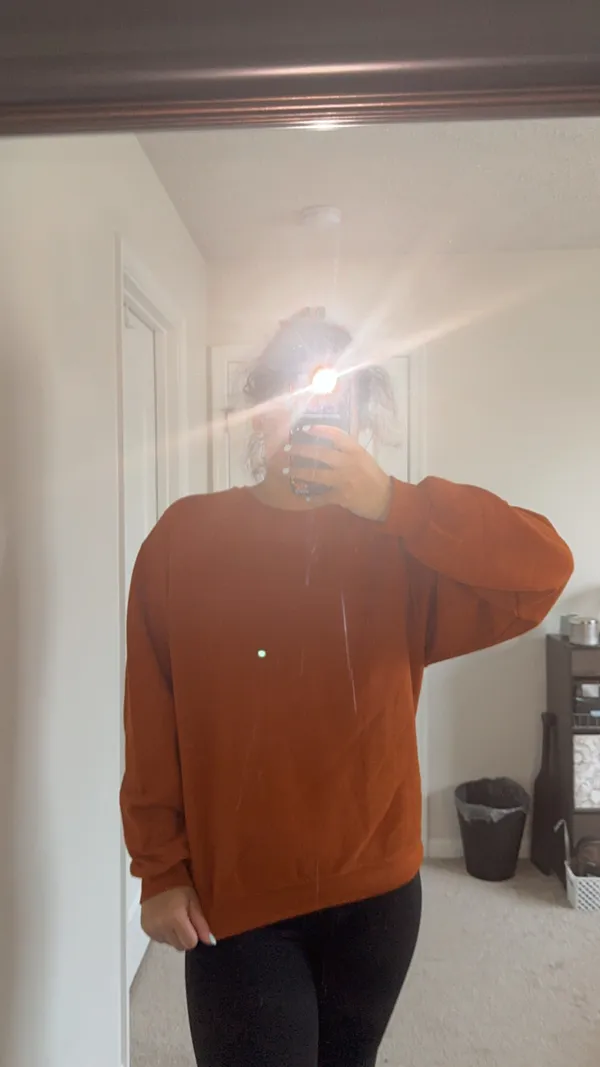 Fruit of the Loom Burnt Orange Crewneck - Image 2