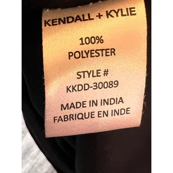 Kendall + Kylie Leopard Print Lace Trim Mini Dress XL Peasant‎ Boho V Neck Short - Image 4