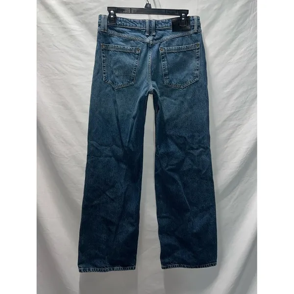 We The Free Wide Leg Jeans Women's 27 Dark Wash Boho Festival Denim - Image 5
