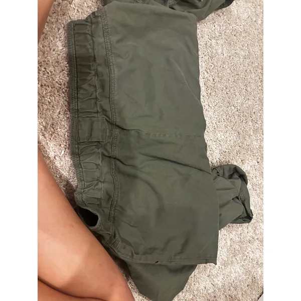 Woolrich Womens Light Olive Green Cotton Cargo Roll Tab Pants Size‎ 10 1106 - Image 6
