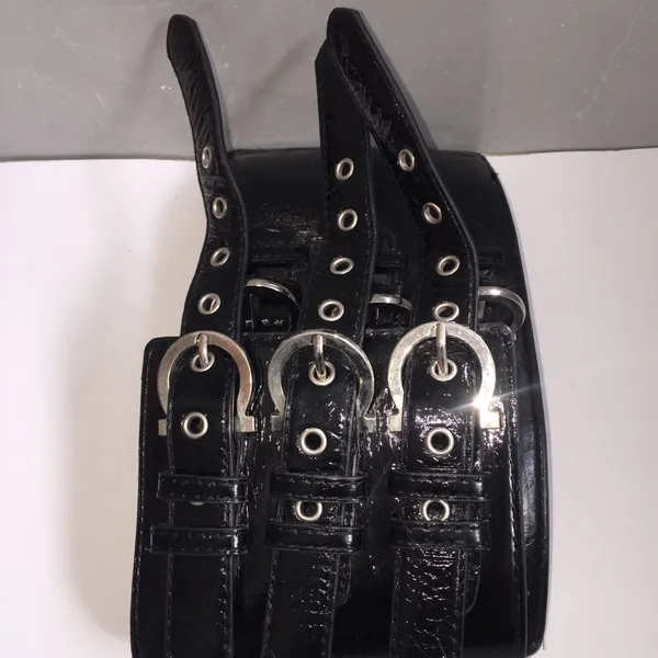 Black Waist Belt with Straps - Image 8