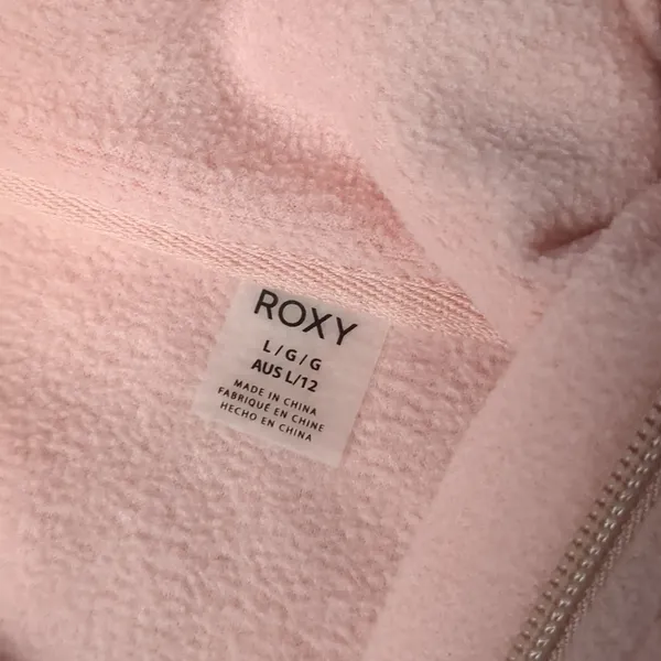 Roxy fleece 1/4 zip pullover size large - Image 4