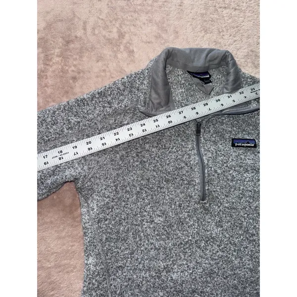 Patagonia Women's Better Sweater Gray Heather 1/4 Zip Up‎ Size Small - Image 9