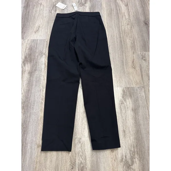 J.Crew Kate Straight Leg Pants Black Perfecting Pockets Size 2 New With Tags - Image 4