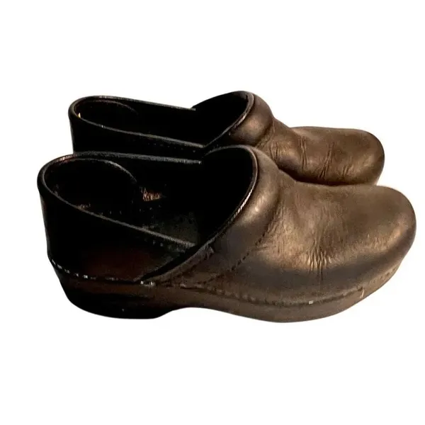 Dansko US 6 EU 36 Black Leather Slip On Clog Professional Classic Comfort - Image 5
