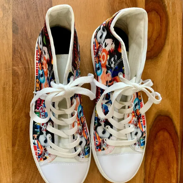 Broadway Theater Movie Themed High Top Sneakers - Image 4