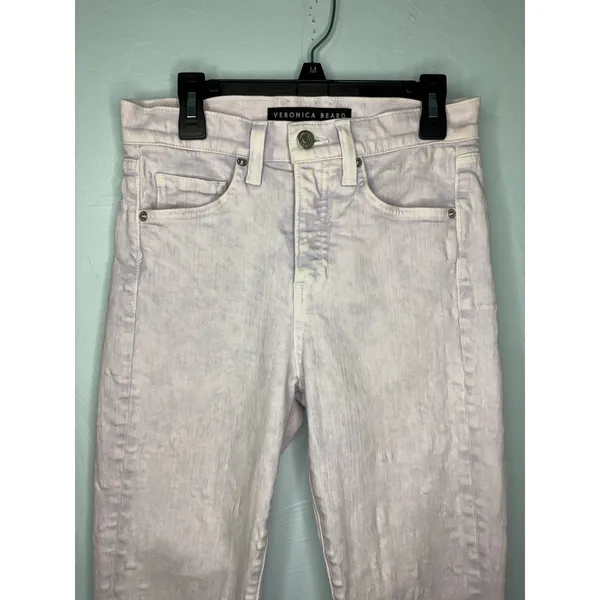 Veronica Beard Lavender Skinny Jeans Women's Size 25 Stretch Spring Denim - Image 2