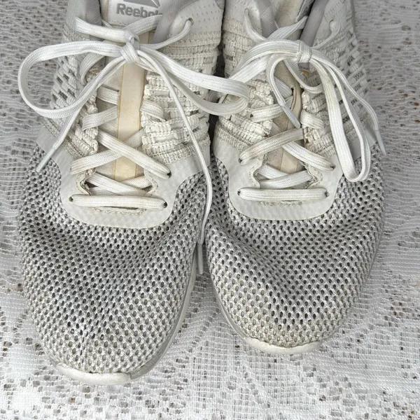 Reebok white PT Prime lightweight workout shoes sneakers sz 8 - Image 2