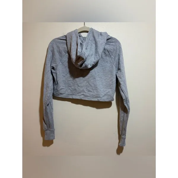 Gymshark Size S Small Training Cropped Hoodie Sweatshirt Gray - Image 10