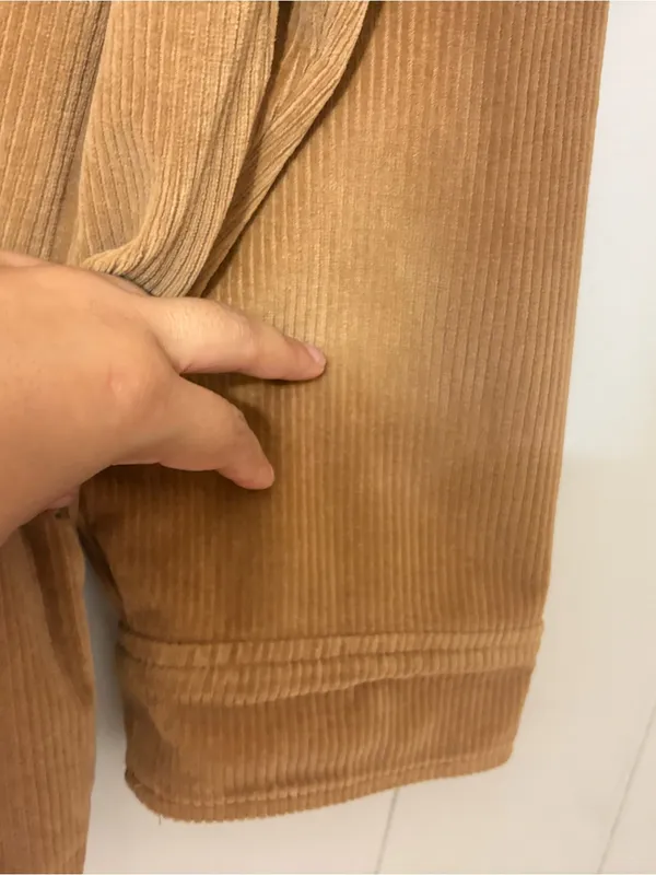 Madewell Knit Corduroy Redford Blazer Camel XXL Double Breasted Oversized - Image 5