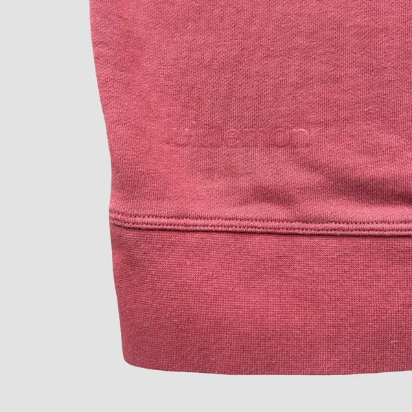 Lululemon Oversized Crewneck Sweatshirt Pink Salmon Women's sz M/L Athleisure - Image 6