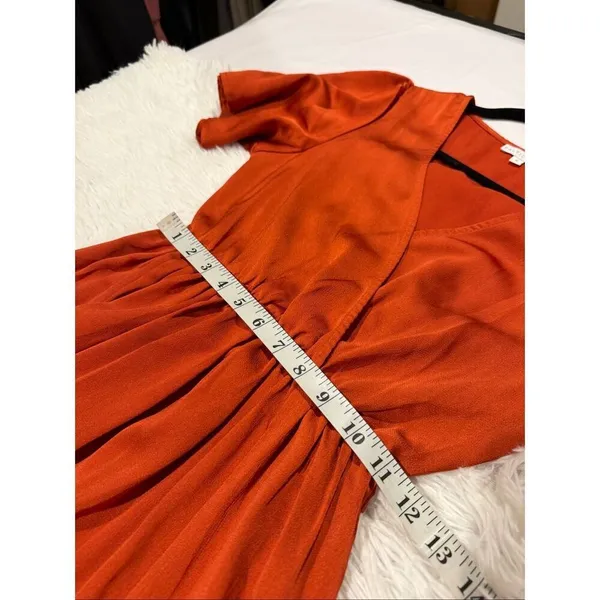 Baltic Born Sicily Satin Maxi Dress in Rust Small - Image 5
