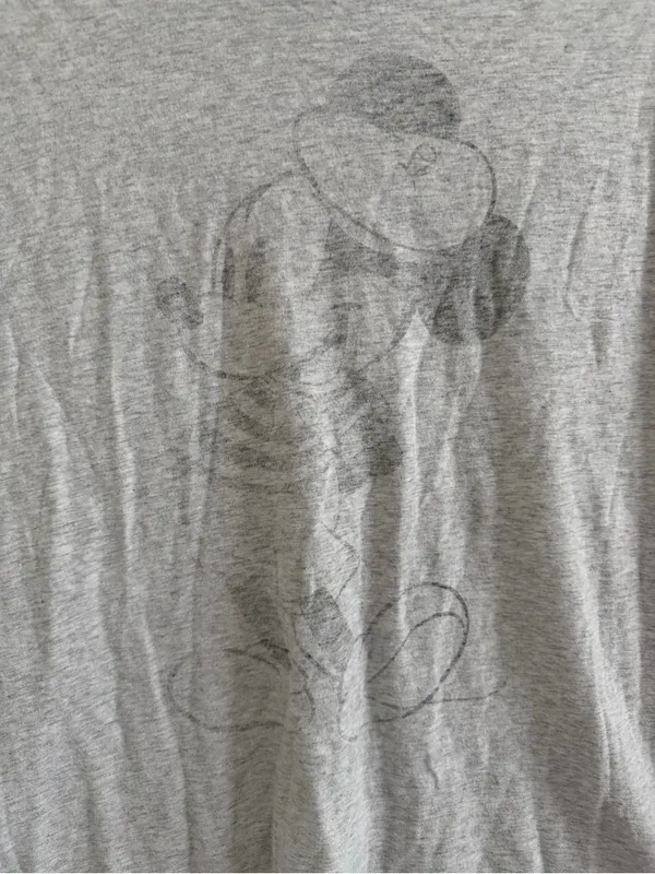 aerie Disney Light Gray Short-Sleeve Tee with Black Trim - Image 2