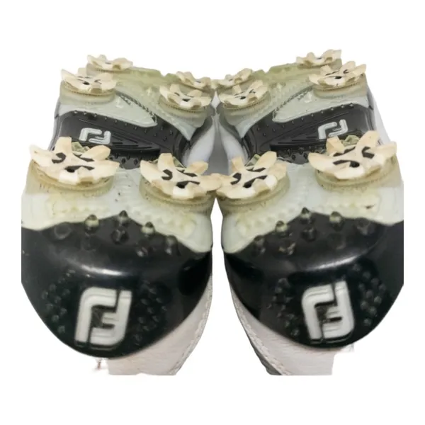 FootJoy DNA Golf Shoes Womens 6.5 White Black Spiked Cleats Athletic FJ - Image 8
