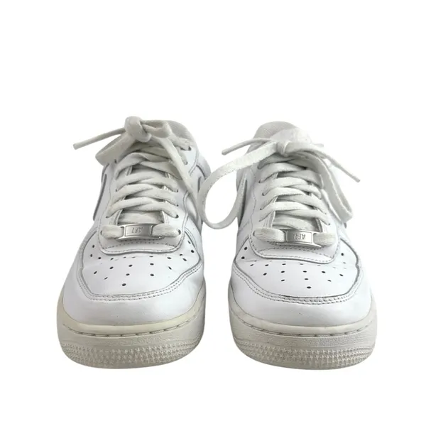 Nike Air Force 1 Women's White Low Top Lace Up Athletic Sneakers Shoes Size 7 - Image 2
