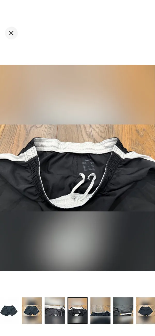 Nike Shorts Women’s Size Small Black White Workout Running Athletic Active - Image 4