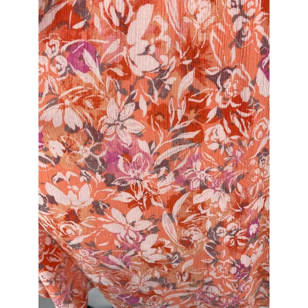 Torrid Women's Floral Print Crochet Trim Midi Dress‎ Size 2X Boho Beach Flowy - Image 3