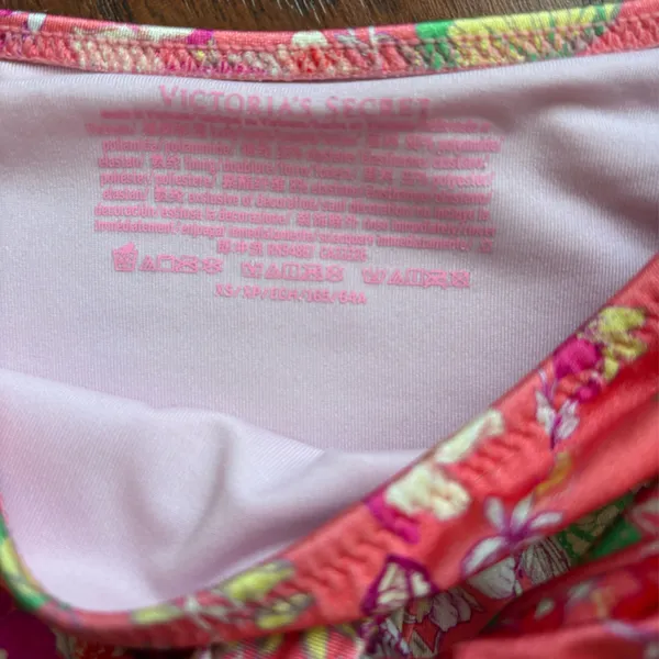 Victoria's Secret Floral Tie-Front Bikini Set in Pink Coral - Image 3