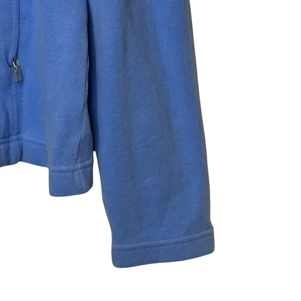 Tommy Bahama Womens Blue Full Zip Mockneck Fleece Jacket Stretch XL TW5192 - Image 4
