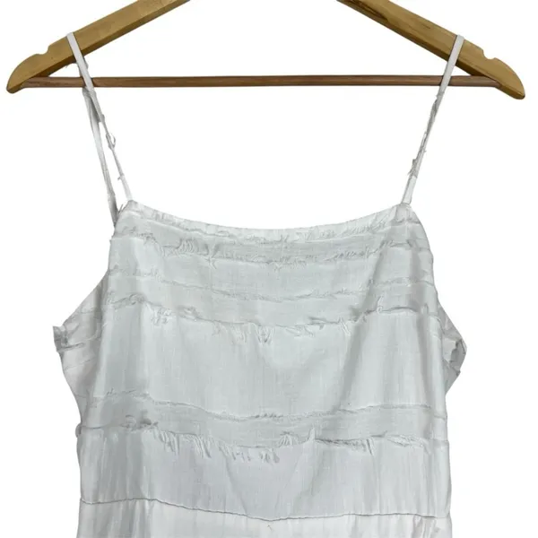 NWT Stolen Hearts Fringe Wrap Romper White Boho Summer Cutout Size M - Image 4