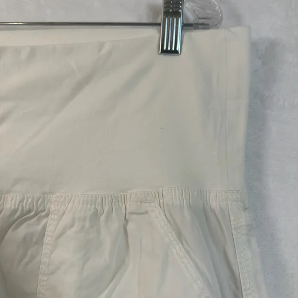 Calvin Klein Performance Womens XL Cream Quick Dry Cargo Shorts Wide Waistband - Image 4