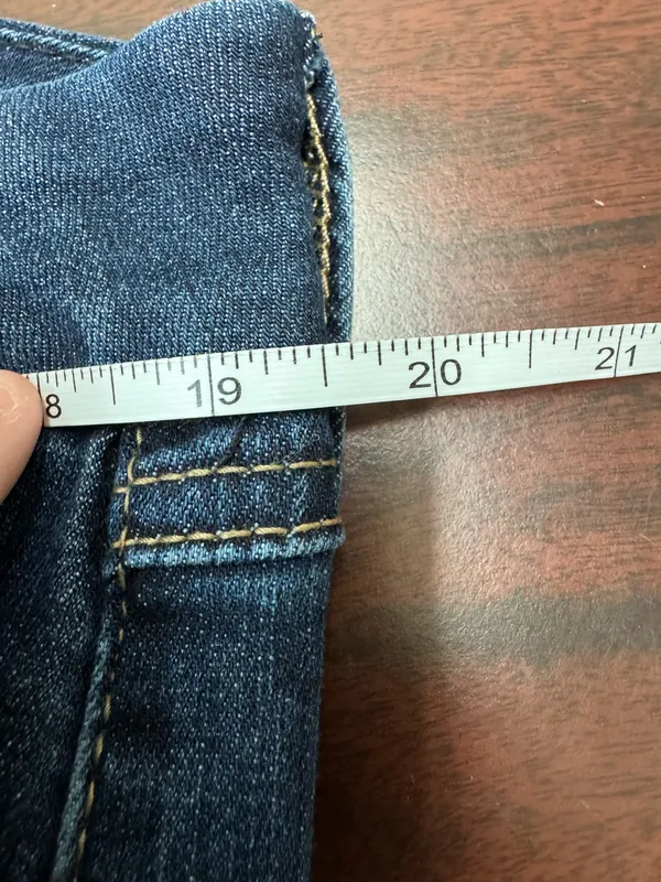 7 For All Mankind Tummyless High Rise Skinny Jeans Size 16 - Image 9