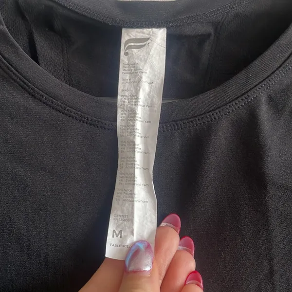 Fabletics Black Tee - Image 4