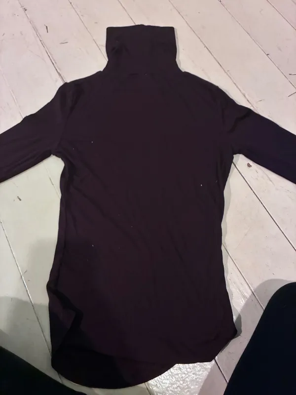 Talula Dark Purple/Eggplant Turtleneck Top - Image 3
