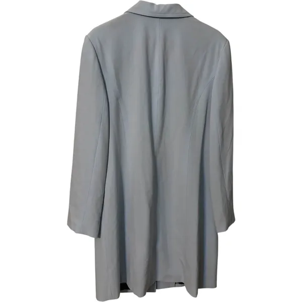 Emma James Stretch Long Blazer Jacket Light Blue Size 16 Career Office - Image 7