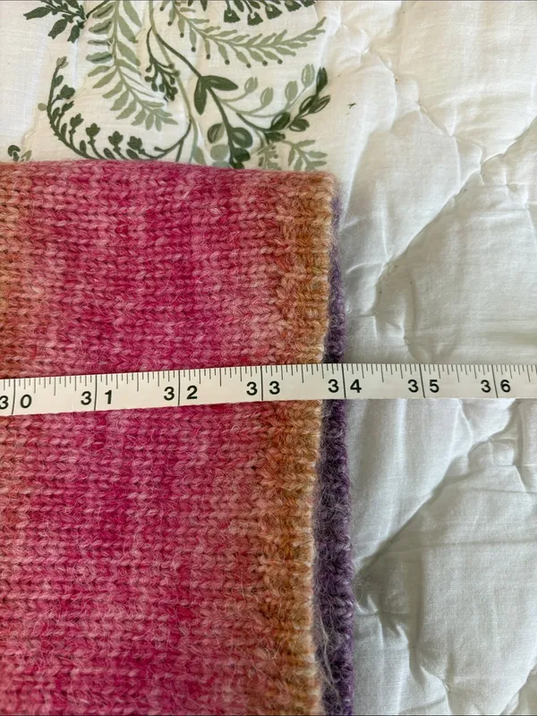 NWT Anthropologie Sunset Sweater Knit Maxi Skirt Pink Purple‎ Size 8 Wool Blend - Image 6