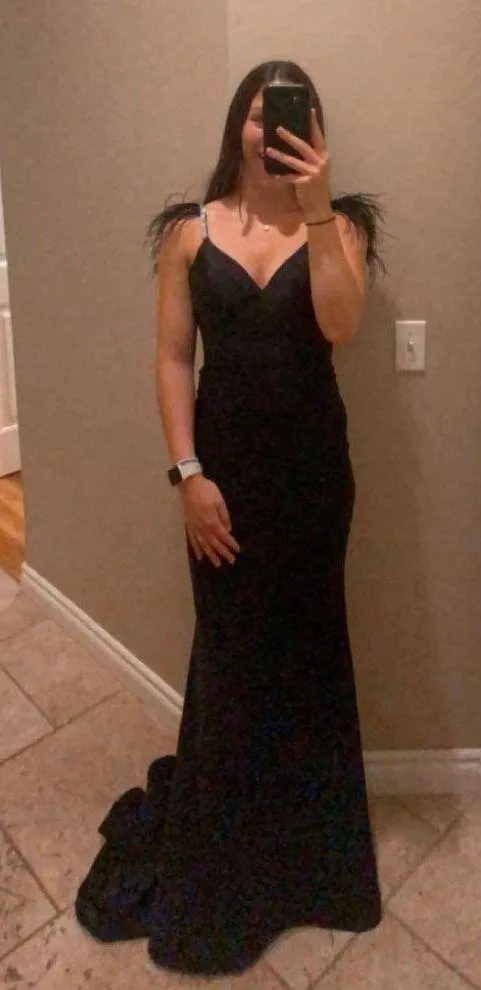 Black Pageant Dress Size 4 - Image 3
