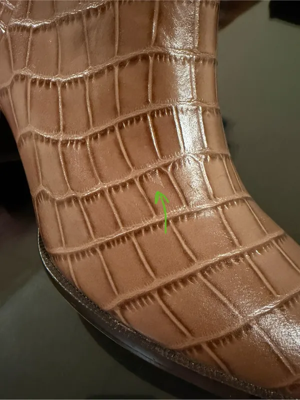 Madewell The Mira Side-Seam Ankle Boot in Croc Embossed Leather - Image 15