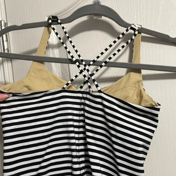 Lululemon Free to be Black & White Striped Tank - Image 5