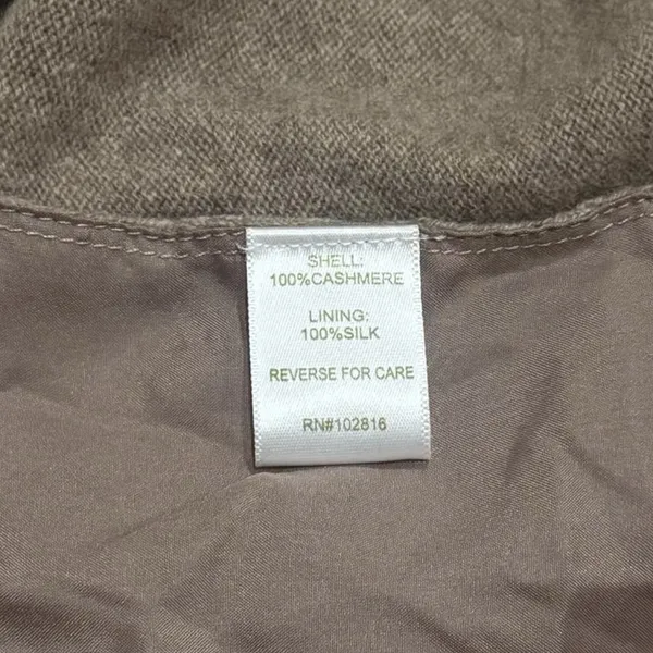 Garnet Hill Cashmere and Silk‎ Capsule Granola Girl Old Money Cardigan Size XS - Image 7